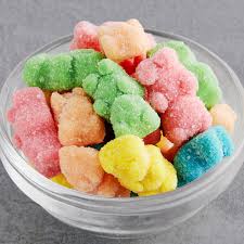 Kervan Sour Neon Gummy Bears 5lb Bag Bulk